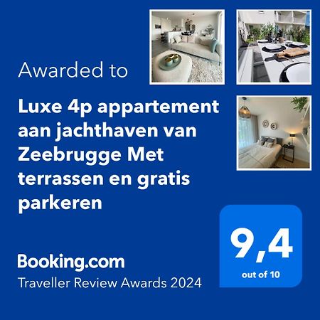 Luxe 4P Appartement Aan Jachthaven Van Zeebrugge Met Terrassen En Gratis Parkeren Buitenkant foto